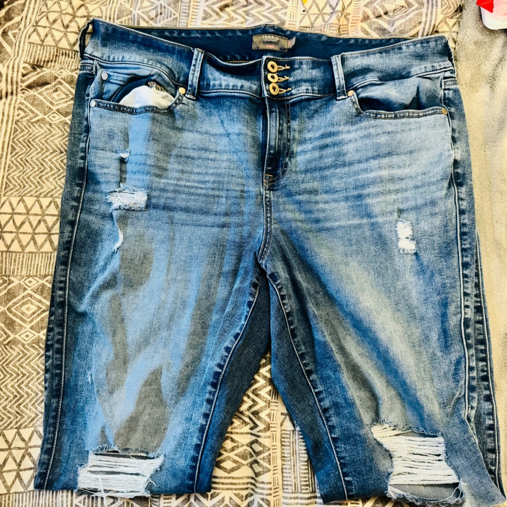 Torrid Ripped Skinny Jean